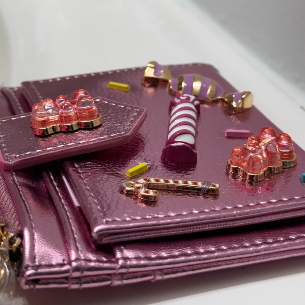 NWT Betsey Johnson Novelty Candy Charms Bifold Wallet - Picture 4 of 10